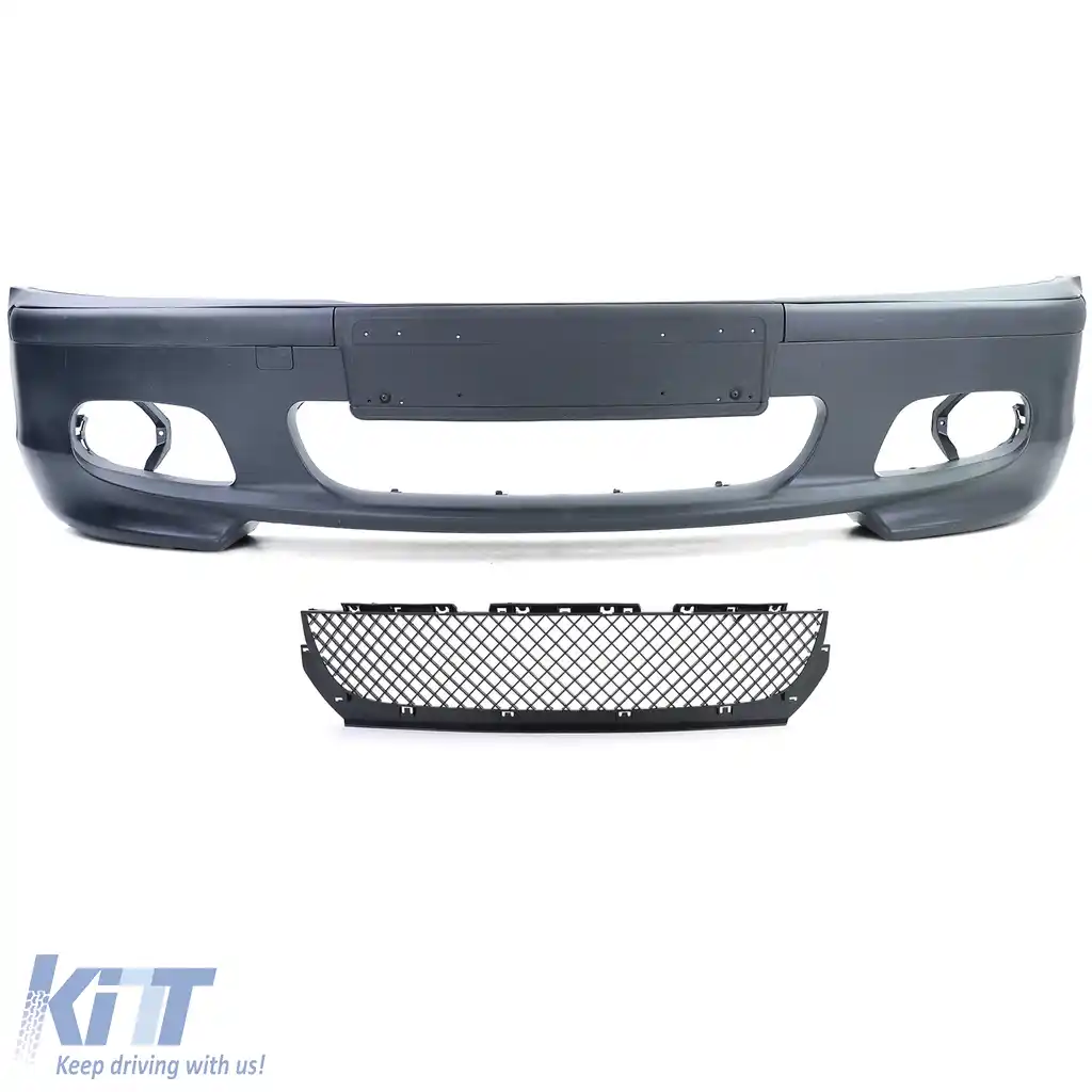 Bara frontală sport + ABE + proiectoare de ceață galbene potrivite pentru BMW E46 sedan touring-image-6209648