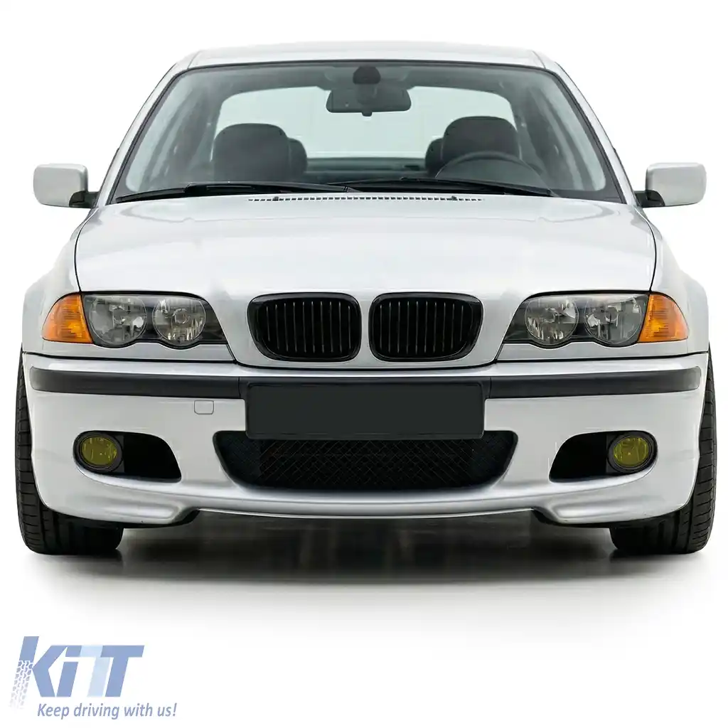 Bara frontală sport + ABE + proiectoare de ceață galbene potrivite pentru BMW E46 sedan touring-image-6209655