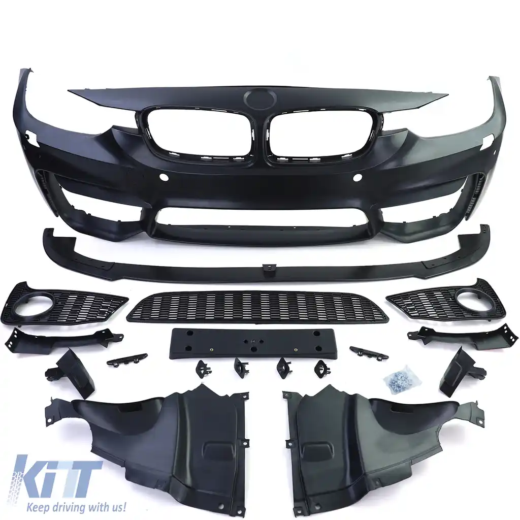 Bara frontală sport + buza spoilerului potrivită pentru BMW Seria 3 F30 F31 F80 11-19-image-6198364