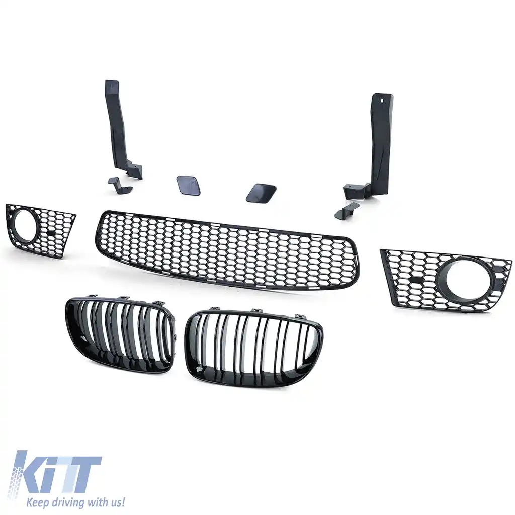 Bara frontală sport cu ABE + grilă, potrivită pentru BMW Seria 1 E81 E82 E87 E88 04-13-image-6198400