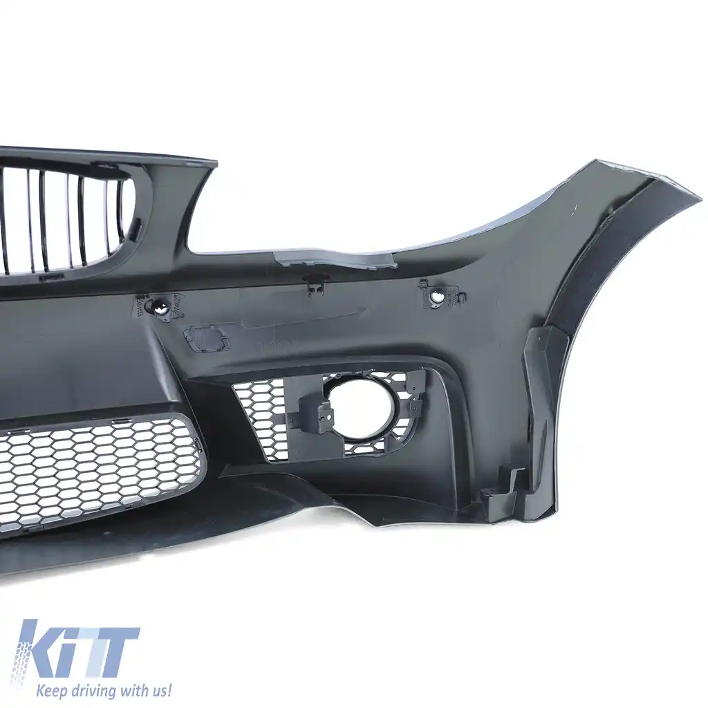 Bara frontală sport cu ABE + grilă, potrivită pentru BMW Seria 1 E81 E82 E87 E88 04-13-image-6198403