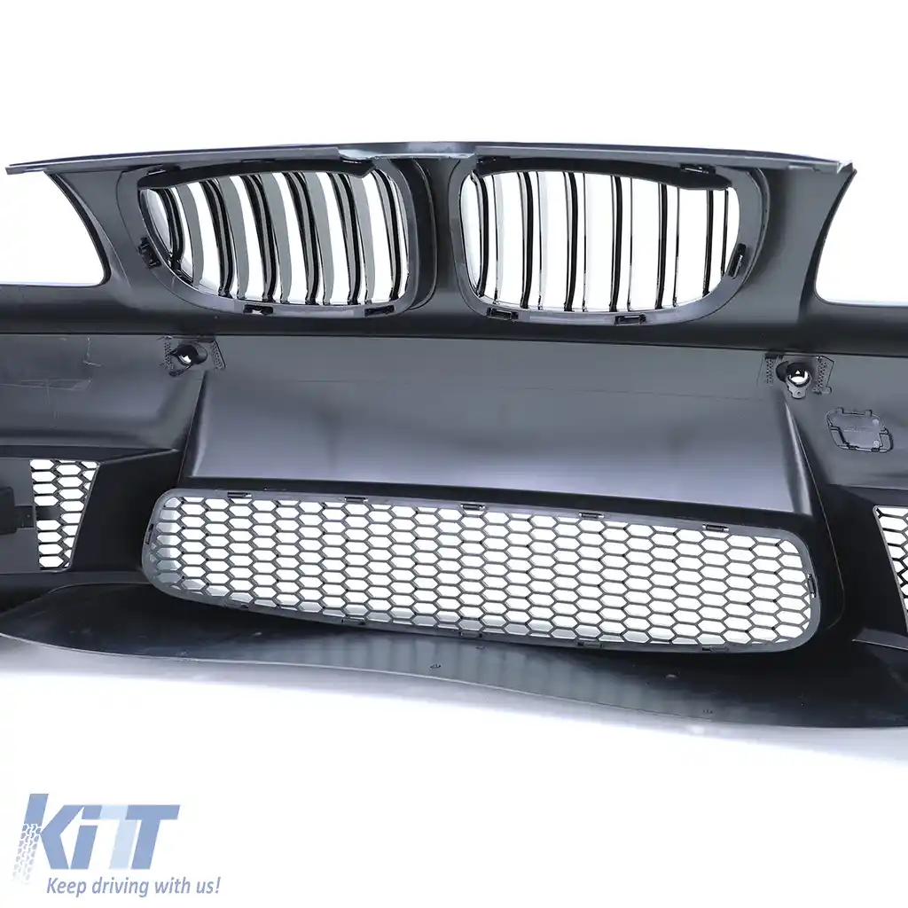 Bara frontală sport cu ABE + grilă, potrivită pentru BMW Seria 1 E81 E82 E87 E88 04-13-image-6198404