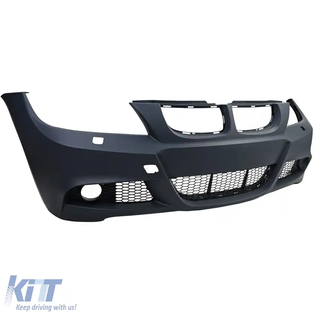 Bara frontală sport cu aspect facelift + grilă potrivită pentru BMW Seria 3 E90 E91 05-08-image-6278322