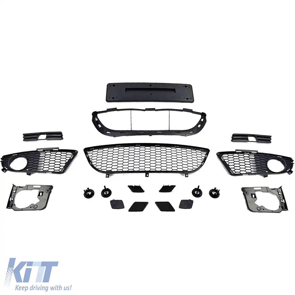 Bara frontală sport cu aspect facelift + grilă potrivită pentru BMW Seria 3 E90 E91 05-08-image-6278327