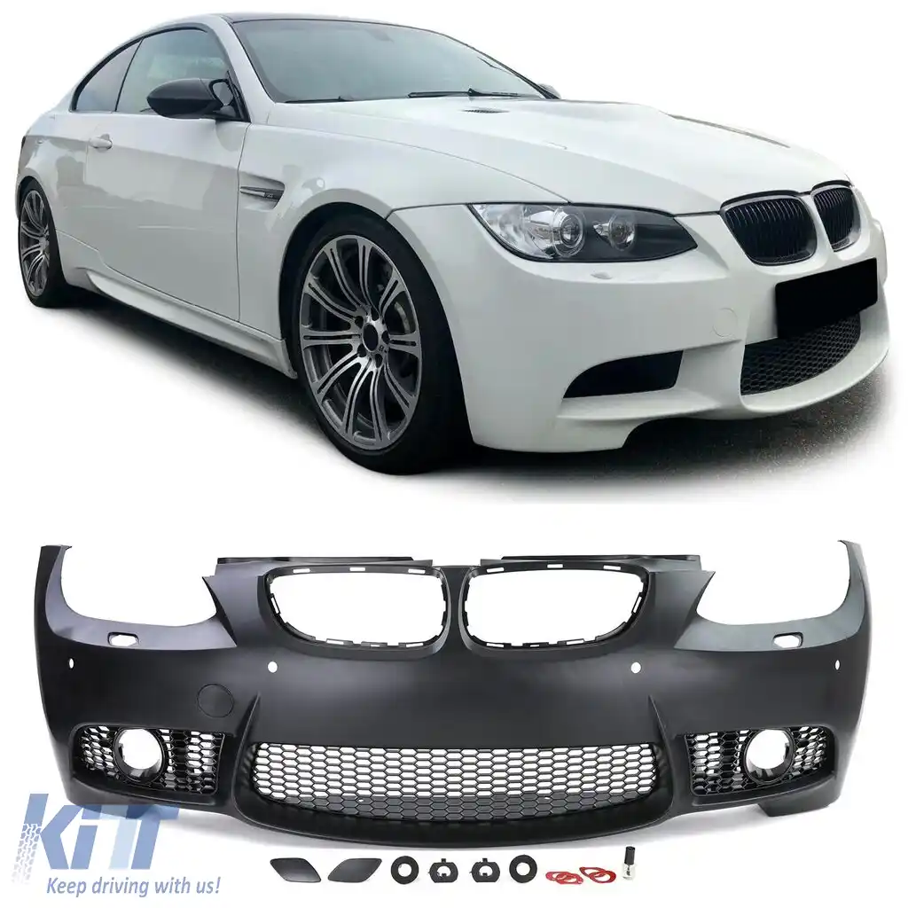 Bara frontală sport cu grilă, aspect sport, potrivită pentru BMW Seria 3 E92 E93