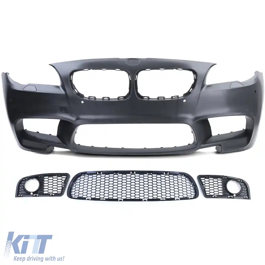 Bara frontală sport + grilă + capace potrivite pentru BMW Seria 5 F10 F11 10-13-image-6201170