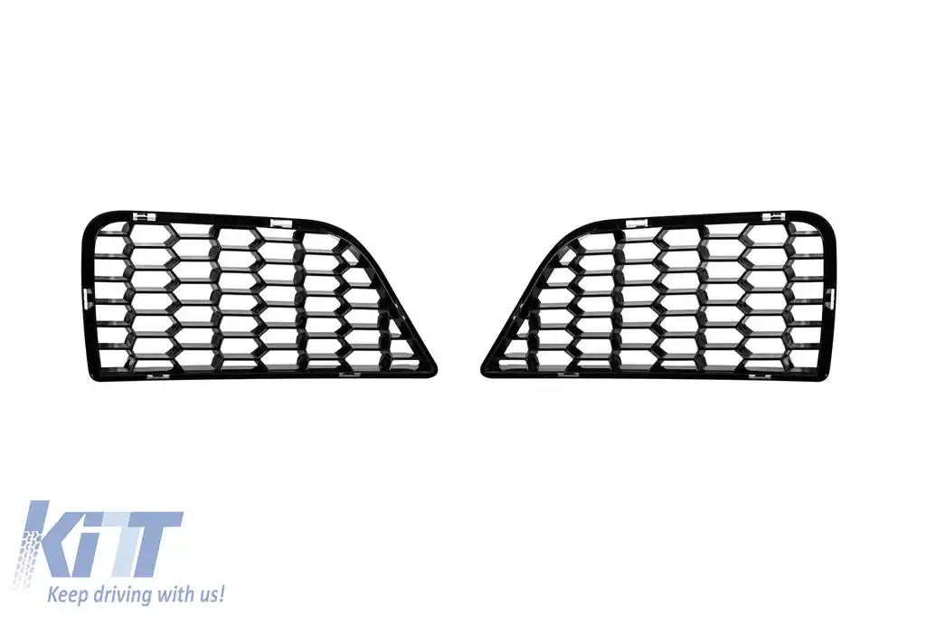 Bara frontală tip M5 potrivită pentru BMW Seria 5 G30, G31 2017-2019, cu grilaj pentru ACC, cu deschideri pentru PDC-image-6231676
