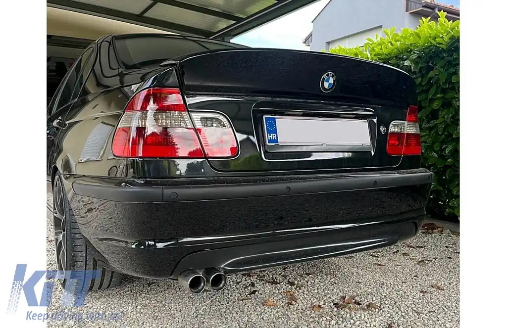 Bara Spate compatibila cu BMW Seria 3 E46 (1998-2004) M-technik Design Cu Gauri PDC-image-6278833