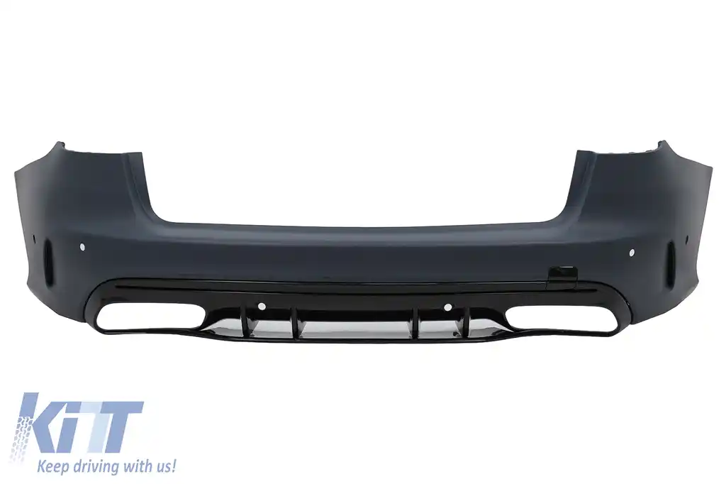 Bara Spate cu Ornamente tobe Negru compatibil cu Mercedes C-Class S205 T-Modell Touring (2014-2020) C63 Design-image-6062317