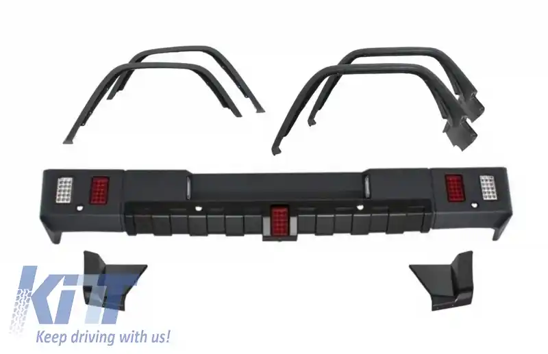 Bara Spate cu Prelungire Aripi Extensii Aripi compatibil cu Mercedes G-Class W463 (1989-2013) G63 G65 Design