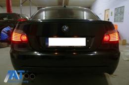 Bara spate cu Sistem de Evacuare Dubla compatibil cu BMW Seria 5 E60 (2003-2007) M-Technik Design-image-6031649