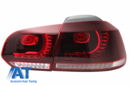 Bara Spate cu Sistem de Evacuare si Stopuri Full LED compatibil cu VW Golf 6 VI (2008-2013) R20 Look-image-6051008