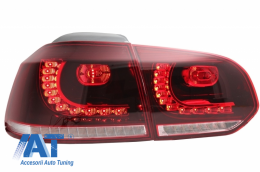 Bara Spate cu Sistem de Evacuare si Stopuri Full LED compatibil cu VW Golf 6 VI (2008-2013) R20 Look-image-6051010