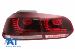 Bara Spate cu Sistem de Evacuare si Stopuri Full LED compatibil cu VW Golf 6 VI (2008-2013) R20 Look-image-6051011