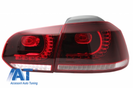 Bara Spate cu Sistem de Evacuare si Stopuri Full LED compatibil cu VW Golf 6 VI (2008-2013) R20 Look-image-6051012