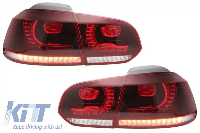 Bara Spate cu Sistem de Evacuare Stopuri Full LED si Praguri Laterale compatibil cu VW Golf 6 VI (2008-2013) R20 Look-image-6051028