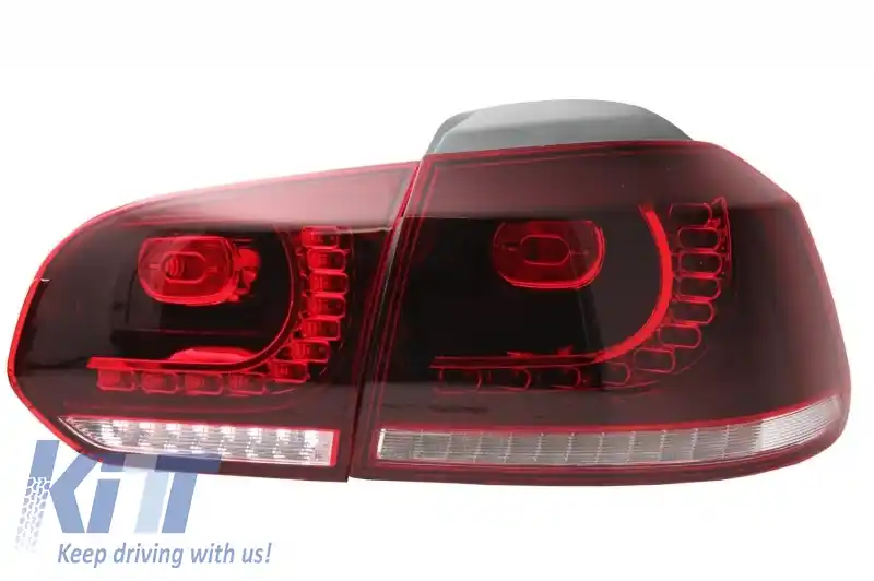 Bara Spate cu Sistem de Evacuare Stopuri Full LED si Praguri Laterale compatibil cu VW Golf 6 VI (2008-2013) R20 Look-image-6051031