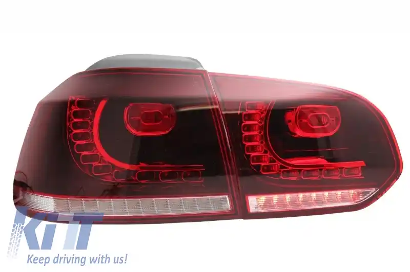 Bara Spate cu Sistem de Evacuare Stopuri Full LED si Praguri Laterale compatibil cu VW Golf 6 VI (2008-2013) R20 Look-image-6051034