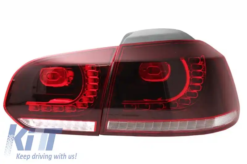 Bara Spate cu Sistem de Evacuare Stopuri Full LED si Praguri Laterale compatibil cu VW Golf 6 VI (2008-2013) R20 Look-image-6051035