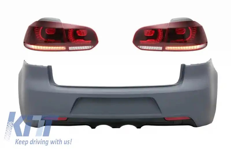 Bara Spate cu Stopuri Full LED compatibil cu VW Golf 6 VI (2008-2013) R20 Look