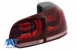 Bara Spate cu Stopuri Full LED compatibil cu VW Golf 6 VI (2008-2013) R20 Look Semnalizare Dinamica-image-6051058