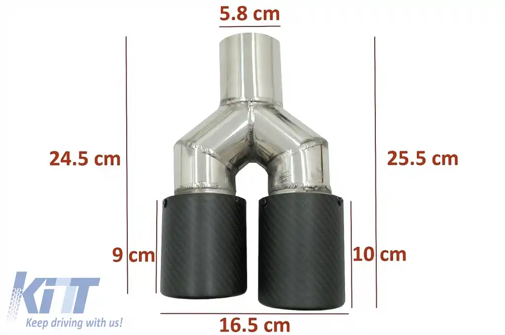 Bara Spate cu Toba Ornament Evacuare Fibra Carbon Mat compatibil cu BMW Seria 3 E46 4D Sedan (1998-2004) M-Technik Design-image-6107142