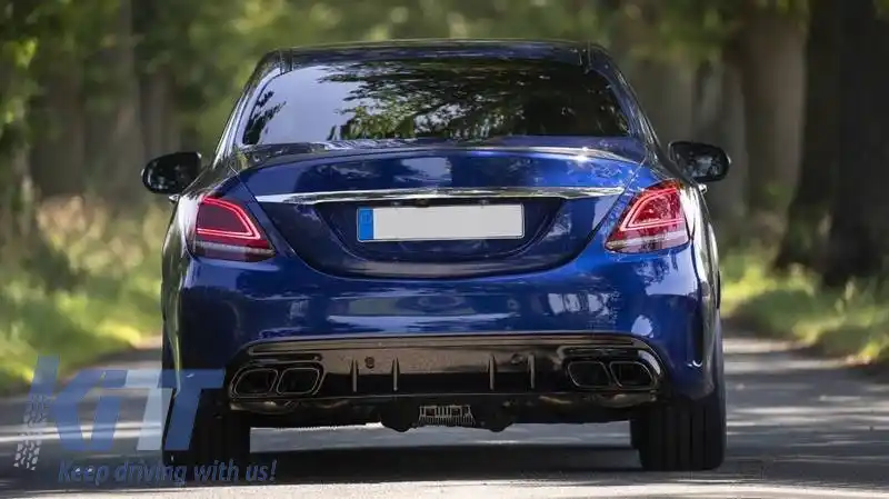 Bara spate potrivită pentru Mercedes-Benz C-Class W205 Sedan 14-21 A Design C63s Facelift Look-image-6323961