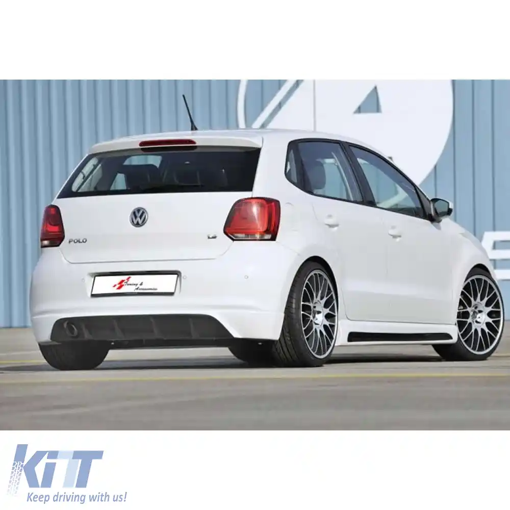 image-38-Bara spate potrivită pentru Polo Mk5 Rieger, suprafață brută, plastic vidat / 2009-2013