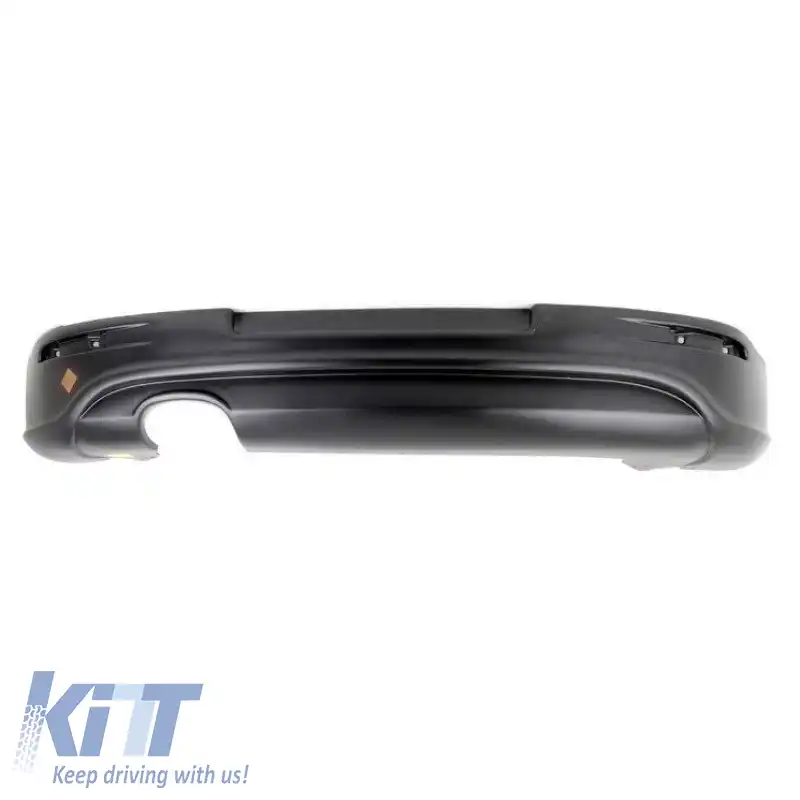 Bara Spate potrivită pentru VW Golf V (5) 03-08 Look R32 cu Ieşiri Stânga Lucioasă Neagră din Plastic ABS 1buc-image-6313585