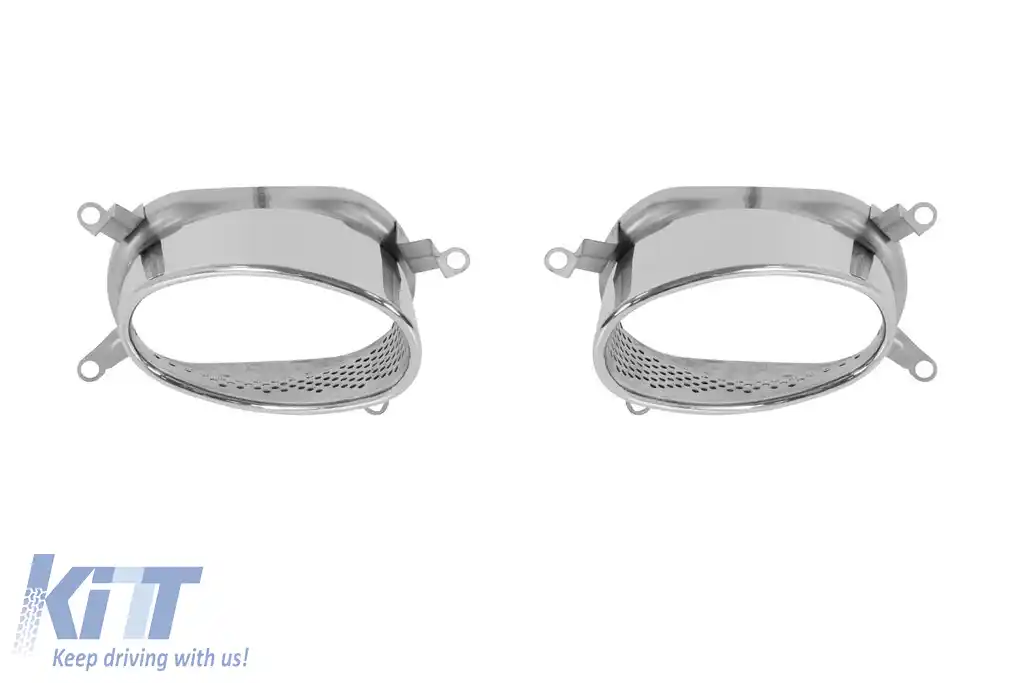 Bara spate RS5 potrivită pentru Audi A5 Coupe și Cabrio 2007–2016, cu ieșiri de evacuare cromate -O--O--image-6164341