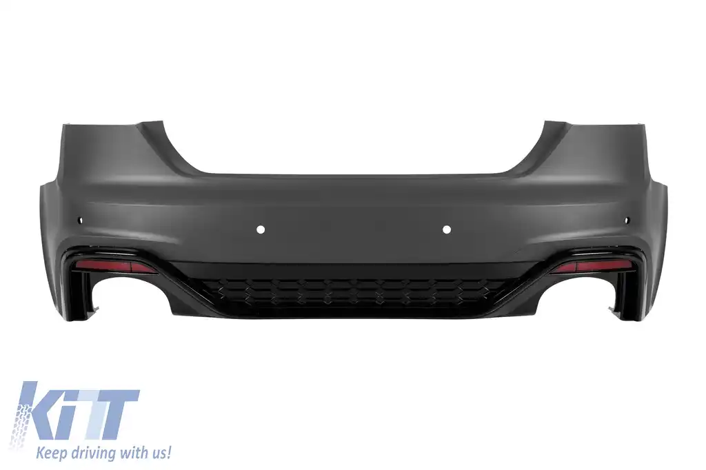 Bara spate RS5 potrivită pentru Audi A5 Sportback, Coupe, Cabrio 2020-2024 cu țevi de eșapament negre