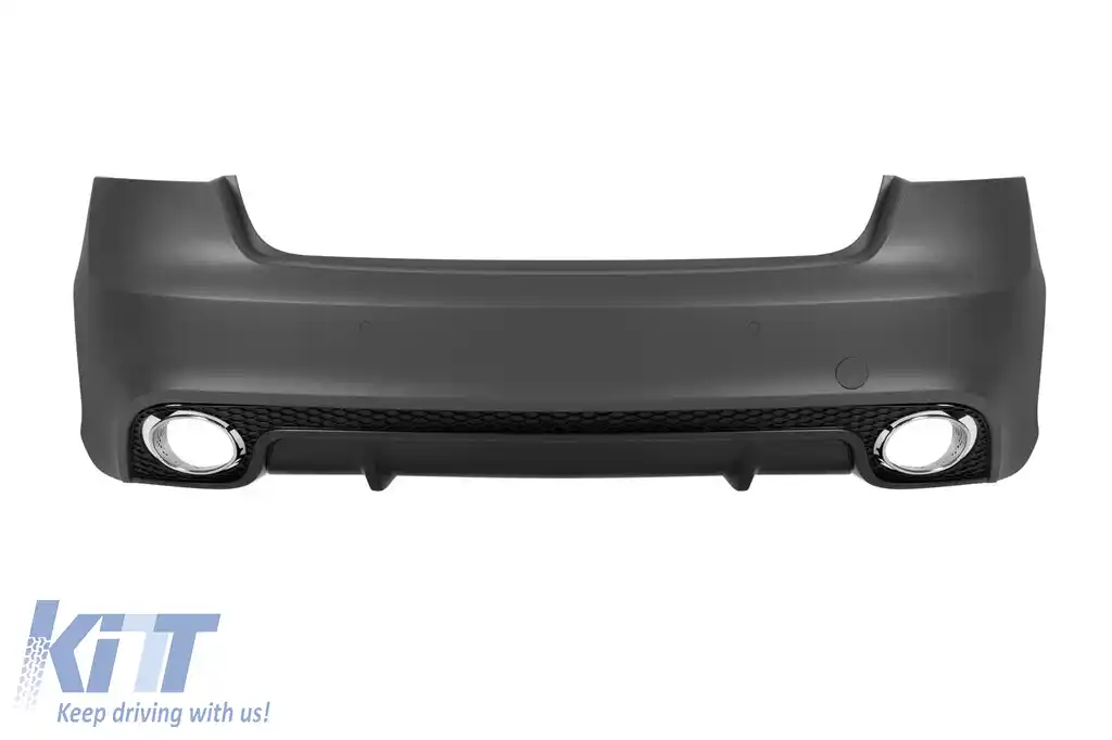 Bara spate RS5 potrivită pentru Audi A5 Sportback 2007-2016, cu ieșiri de evacuare cromate -O--O-