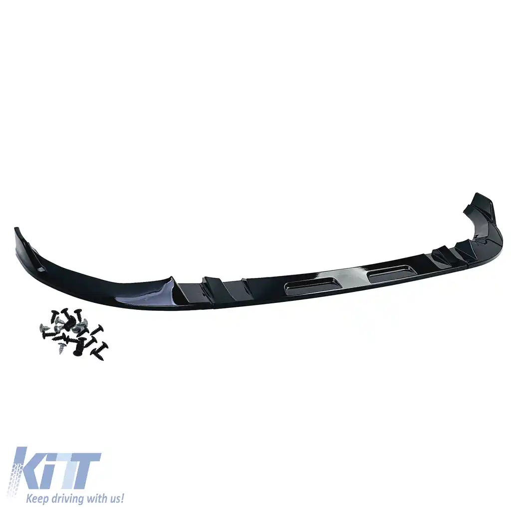 Bara spoiler frontal de performanță lucioasă neagră, potrivită pentru BMW X3 G01 2017-2021-image-6194187