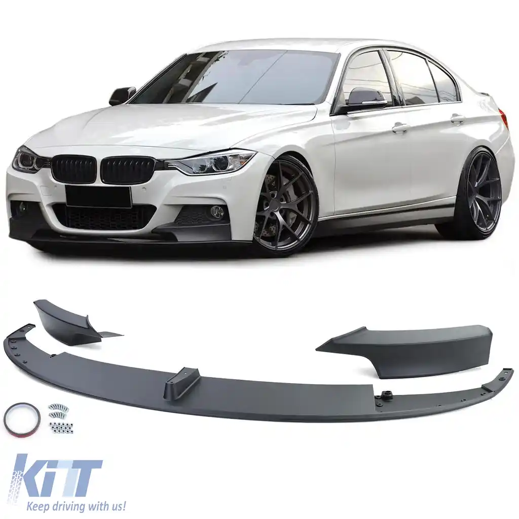 Bara spoiler frontal lipă aspect performanță potrivită pentru BMW Seria 3 F30 F31 11-19