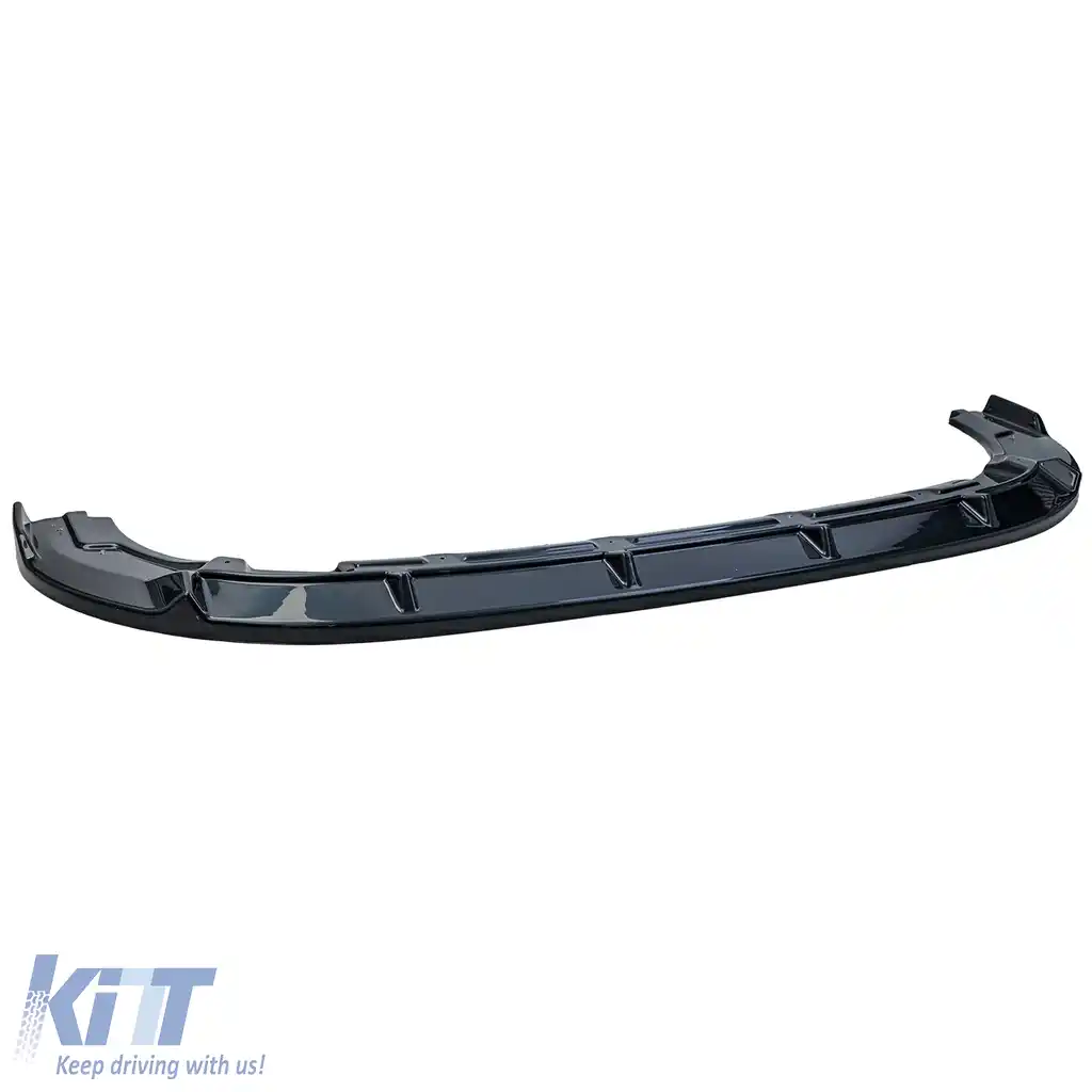 Bara spoiler frontal lucios negru potrivită pentru VW T7 Bus Transporter din 2024-image-6211112