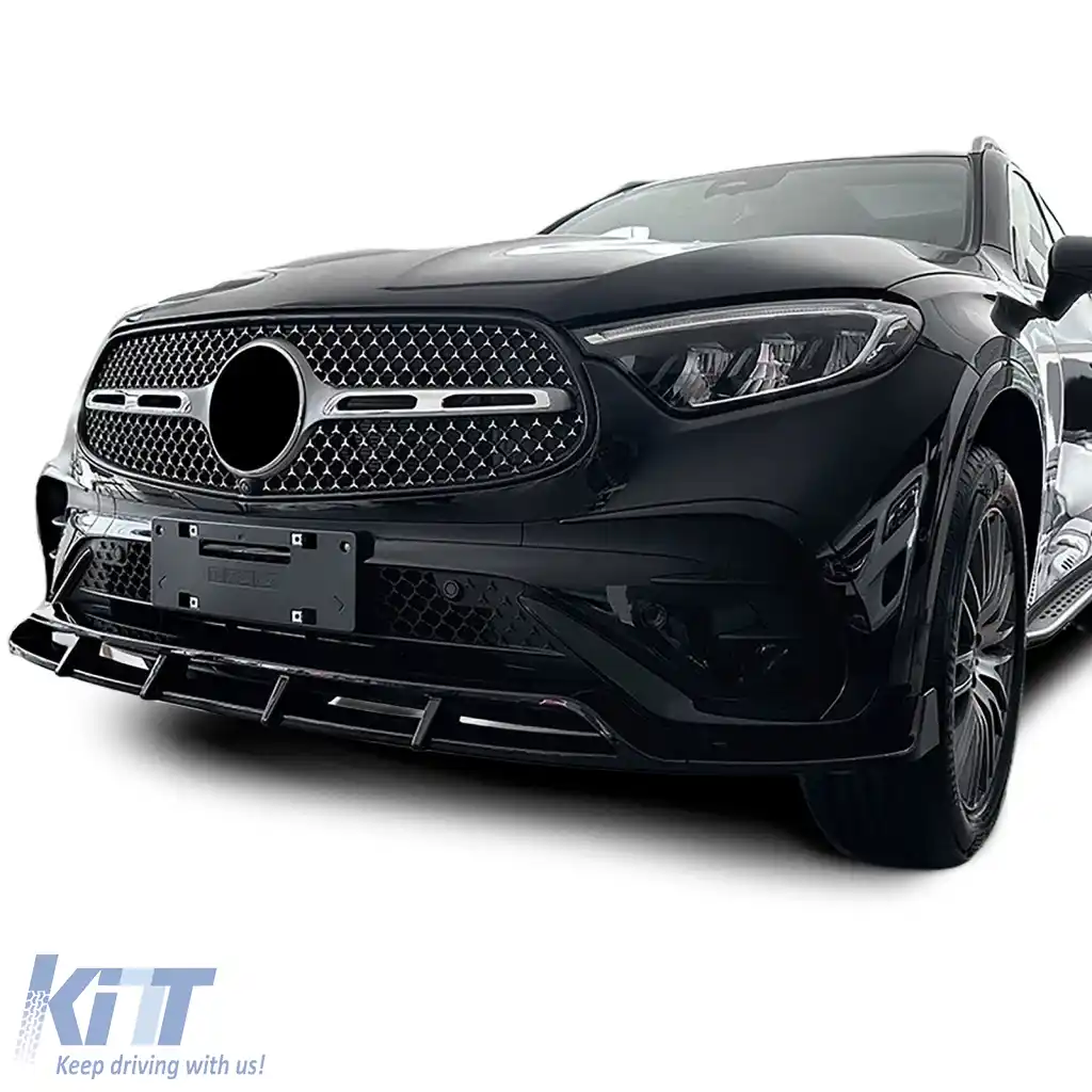 Bara spoiler frontal lucios negru potrivită pentru Mercedes GLC X254 C524 din 2023-image-6264199