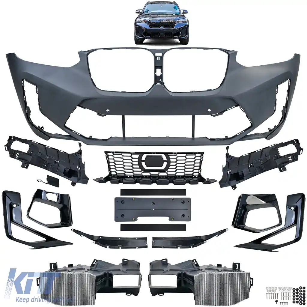 Bara sport frontală cu accesorii potrivită pentru BMW X3 G01 X4 G02 LCI din 2021