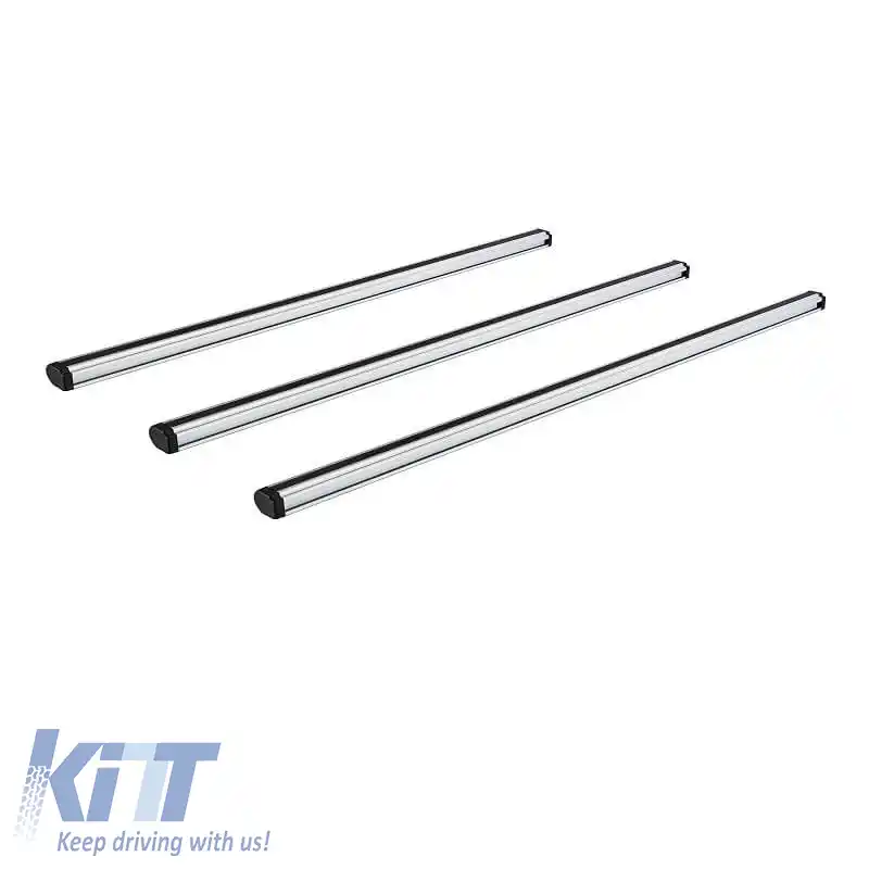 Bare de acoperiș din aluminiu CRUZ 924-095 Alu Cargo AF3-128cm Argintiu 3 Piese-image-6325659