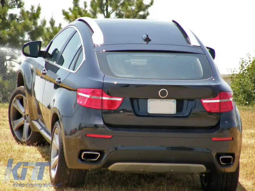 Bare Decorative Portbagaj Longitudinale compatibil cu BMW X6 E71 E72 (2008-2015)-image-5988110
