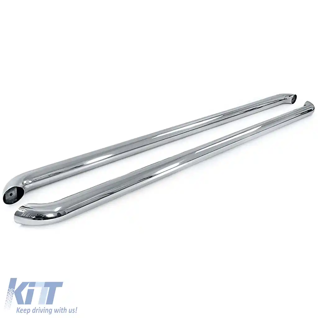 Bare laterale de protecție a pragurilor din oțel inoxidabil polisat, potrivite pentru VW T5 T6 T6.1 cu ampatament scurt-image-6206622