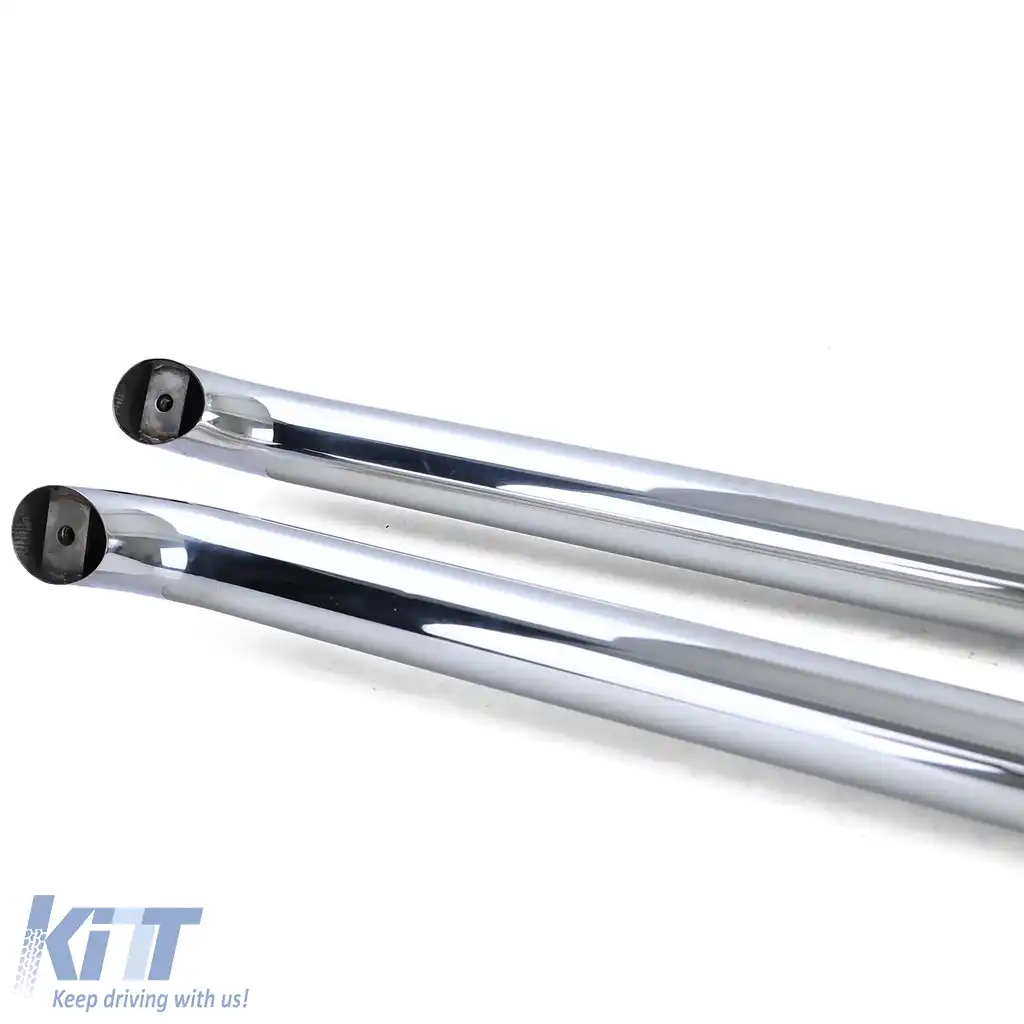 Bare laterale de protecție a pragurilor din oțel inoxidabil polisat, potrivite pentru VW T5 T6 T6.1 cu ampatament scurt-image-6206627