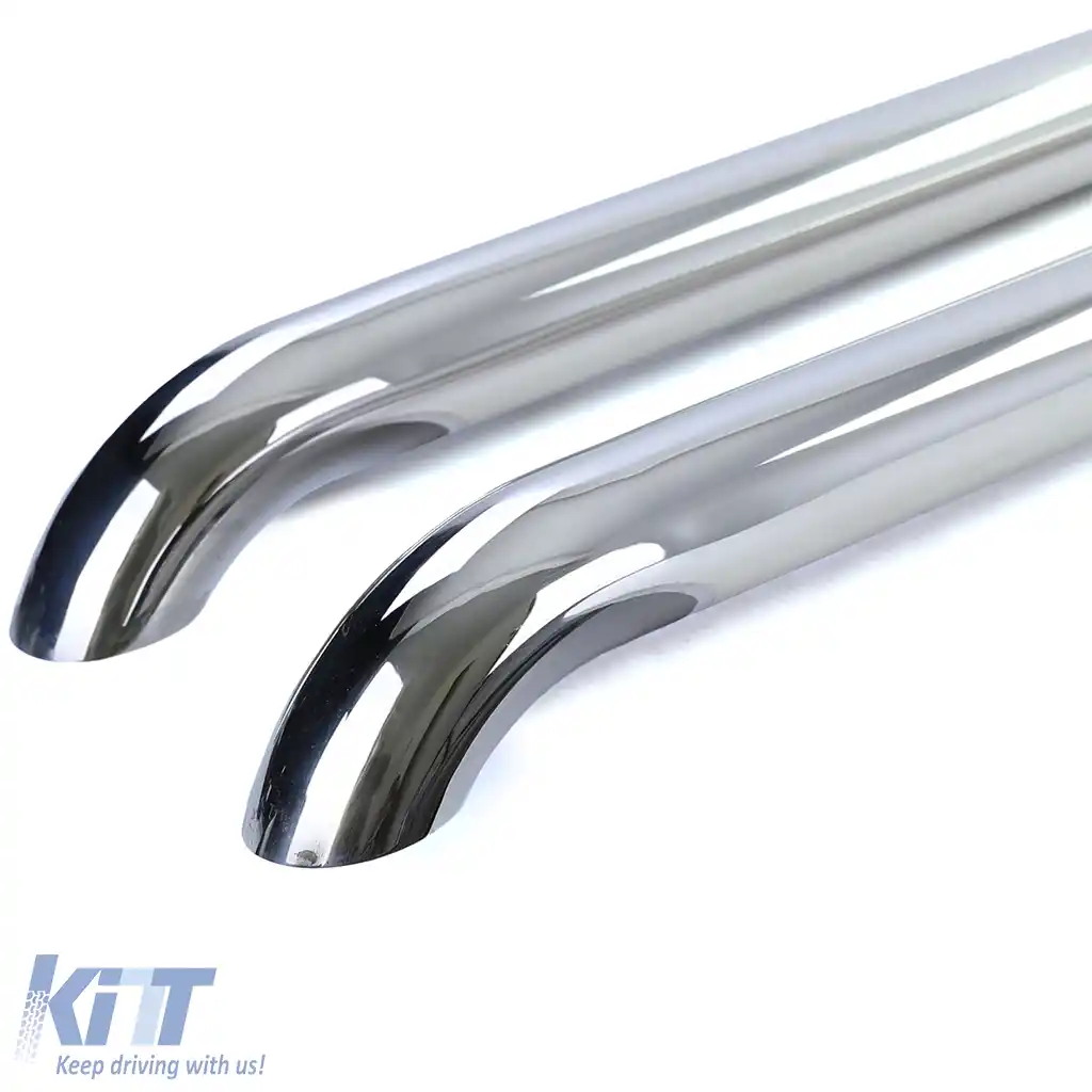 Bare laterale din oțel inoxidabil lustruit, potrivite pentru VW T5 T6 T6.1 cu ampatament lung-image-6202613