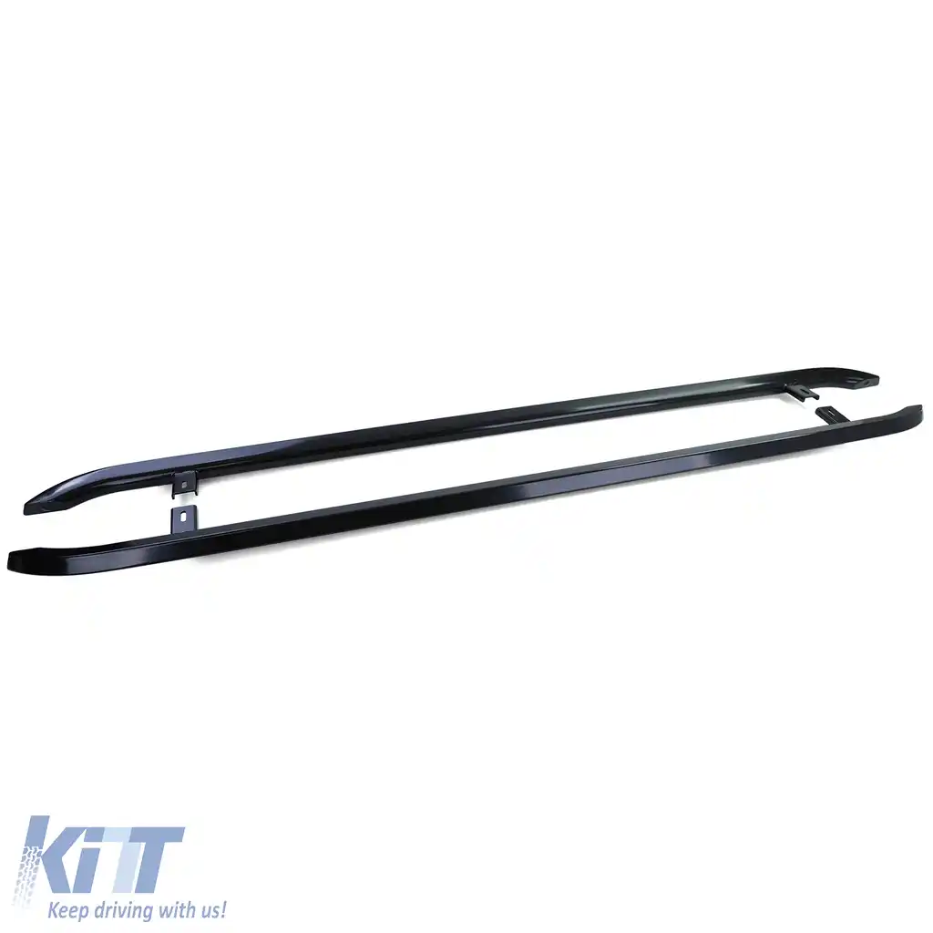 Bare laterale din oțel inoxidabil negru, potrivite pentru VW T5 T6 T6.1 cu ampatament scurt-image-6198414