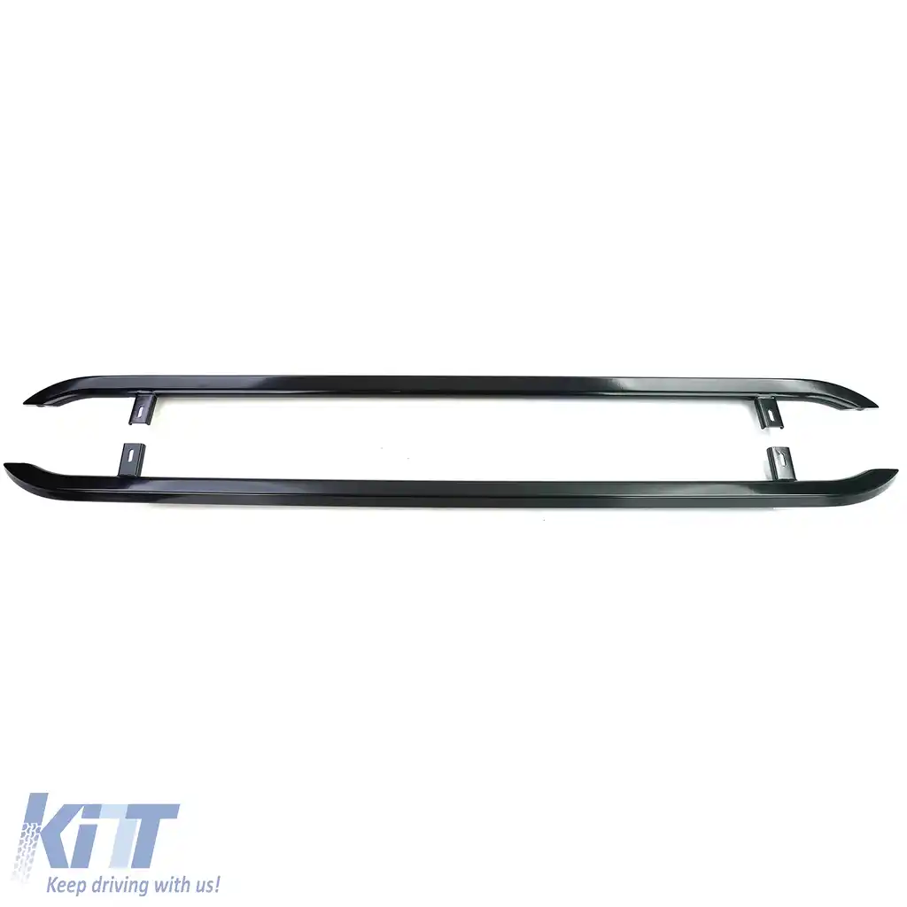 Bare laterale din oțel inoxidabil negru, potrivite pentru VW T5 T6 T6.1 cu ampatament scurt-image-6198416