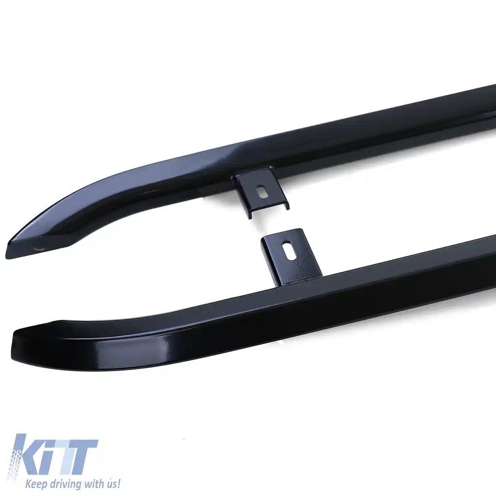 Bare laterale din oțel inoxidabil negru, potrivite pentru VW T5 T6 T6.1 cu ampatament scurt-image-6198417