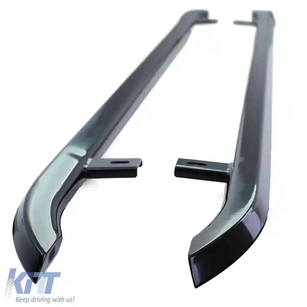 Bare laterale din oțel inoxidabil negru, potrivite pentru VW T5 T6 T6.1 cu ampatament scurt-image-6198418