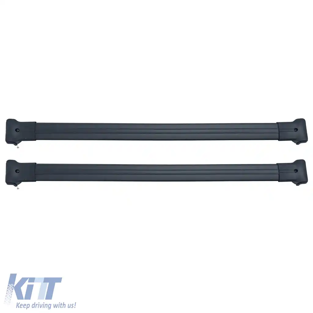 Bare transversale din aluminiu pentru suportul de acoperiș negru, potrivite pentru VW Bus Transporter T5 T6 2003-2024-image-6327199