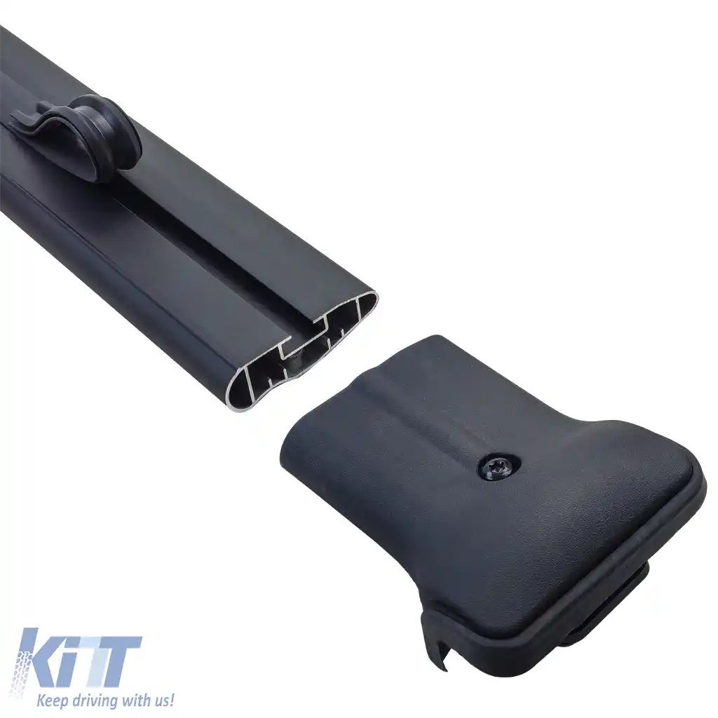 Bare transversale din aluminiu pentru suportul de acoperiș negru, potrivite pentru VW Bus Transporter T5 T6 2003-2024-image-6327201