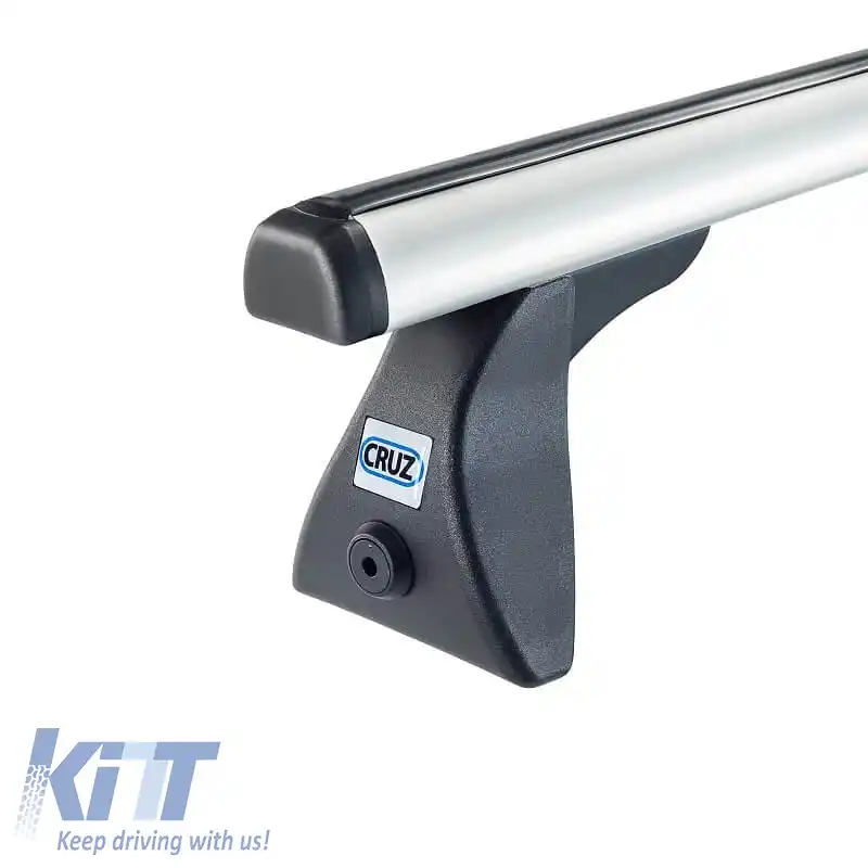 Barele de acoperiș din aluminiu CRUZ 924-022 Optima Alu S-108cm Argintiu 2 Piese-image-6303651