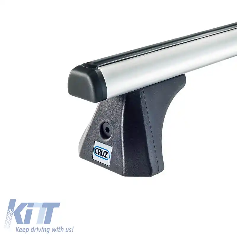 Barele de acoperiș din aluminiu CRUZ 924-715 Oplus AT-128cm Argintii 2 bucăți-image-6303694